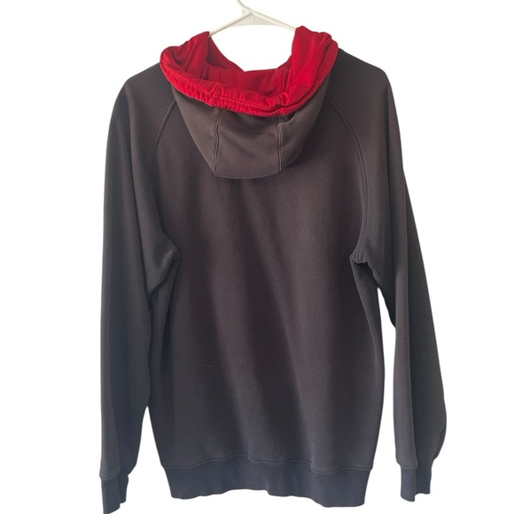 Adidas Red and Black Hoodie - Picture 3 of 5